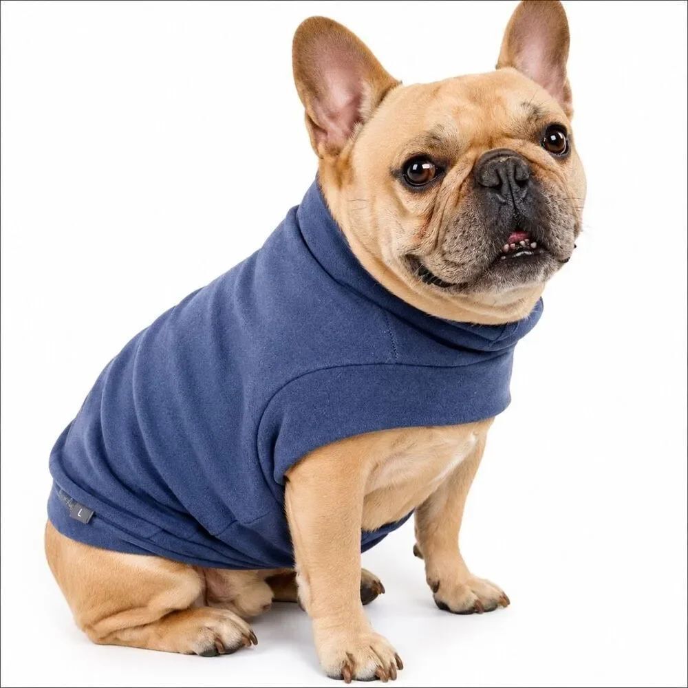 Cat or Small Dog Blue Fleece Pullover Sweater